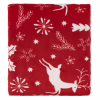 Плед ARDESTO Christmas Flannel 160х200см, 100% полиэстер, олени, красный (ART0126PB) - Image 2
