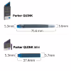 Чорнило для пір'яних ручок Parker Картриджі Quink / 5шт чорний (11 410BK) - Image 3