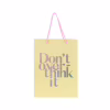 Подарунковий пакет Axent паперовий Don't overthink it 18х24 см (8501-30-A) - Image 2