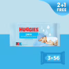 Дитячі вологі серветки Huggies Ultra Comfort Pure 56 х 3 шт (5029053550091) - Image 2