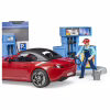 Игровой набор Bruder АЗС с автомойкой, автомобилем и фигурками (62111) - Image 5