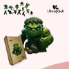Пазл Ukropchik деревянный Супергерой Халк size - M в коробке с набором-рамкой (Hulk Superhero A4) - Image 5