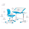 Парта зі стільцем Evo-kids Ergo Blue (Evo-05 Ergo BL) - Image 3
