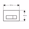 Панель смыва Geberit Delta50 Black matt (115.119.14.1) - Image 3