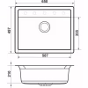 Мойка кухонная GRANADO ARTES white з сифоном (gr3605) - Image 7