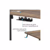 Компьютерный стол OfficePro ODE1670DW Dark Wood/Black (ODE1670DW) - Image 4