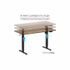 Компьютерный стол OfficePro ODE1670DW Dark Wood/Black (ODE1670DW) - Image 8