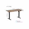 Компьютерный стол OfficePro ODE1670DW Dark Wood/Black (ODE1670DW) - Image 10