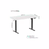 Комп'ютерний стіл OfficePro ODE1670WB White/Black (ODE1670WB) - Image 10