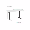 Компьютерный стол OfficePro ODE1670WB White/Black (ODE1670WB) - Image 10