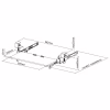 Органайзер для столу OfficePro Under-desk keyboard tray (KT135B) - Image 11