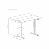 Компьютерный стол ITechMount с регулируемой высотой MT12BB черный (MT12BB) - Image 12