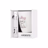 Чашка ARDESTO Cute, 320мл, порцеляна, нержавіюча сталь, білий (AR3040BS) - Image 8