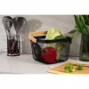 Фруктовница ARDESTO Midori з ручкою 25х24.5х18см, метал, дерево, чорний (AR0901B) - Image 2