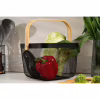Фруктовница ARDESTO Midori з ручкою 25х24.5х18см, метал, дерево, чорний (AR0901B) - Image 7