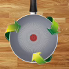Сковорода Tefal ВОК Halo 28 см, алюміній, бакеліт, сірий (C3121953) - Image 7