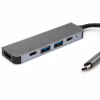 Концентратор Vinga Type-C to 4K HDMI+2*USB3.0+PD+USB-C 3.1 Gen1 aluminum (VCPHTC5AL) - Image 3