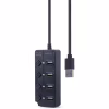 Концентратор Gembird 4 ports (1xUSB3.1+3xUSB2.0) switch black (UHB-U3P1U2P3P-01) - Image 3