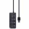 Концентратор Gembird 4 ports (1xUSB3.1+3xUSB2.0) switch black (UHB-U3P1U2P3P-01) - Image 5