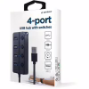 Концентратор Gembird 4 ports (1xUSB3.1+3xUSB2.0) switch black (UHB-U3P1U2P3P-01) - Image 6