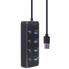 Концентратор Gembird USB 3.0 4 ports switch black (UHB-U3P4P-01) - Image 3