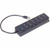 Концентратор Gembird 7 ports (1xUSB3.1+6xUSB2.0) switch black (UHB-U3P1U2P6P-01) - Image 2