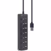 Концентратор Gembird 7 ports (1xUSB3.1+6xUSB2.0) switch black (UHB-U3P1U2P6P-01) - Image 4