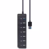 Концентратор Gembird 7 ports (1xUSB3.1+6xUSB2.0) switch black (UHB-U3P1U2P6P-01) - Image 5