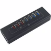 Концентратор Dynamode 4*USB3.0 data ports + 3*2.4А charge with Power Adaptor metal (DM-UH-P407) - Image 2