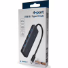 Концентратор Gembird 4 ports USB 3.1,USB-C, USB-C PD (UHB-CM-U3P4P-01) - Image 3