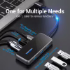 Концентратор VENTION USB 3.1 Type-C to HDMI 4K60Hz/USB 3.0х3/RJ45/PD 87W 6-in-1 Mirrored Surface (TFFHB) - Image 3