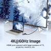 Концентратор VENTION USB 3.1 Type-C to HDMI 4K60Hz/USB 3.0х3/RJ45/PD 87W 6-in-1 Mirrored Surface (TFFHB) - Image 5