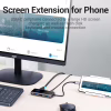 Концентратор VENTION USB 3.1 Type-C to HDMI 4K60Hz/USB 3.0х3/RJ45/PD 87W 6-in-1 Mirrored Surface (TFFHB) - Image 9