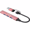 Концентратор Canyon hub DS-02 4in1 USB-A/C Pink (CNS-TDS02P) - Image 2