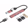 Концентратор Canyon hub DS-02 4in1 USB-A/C Pink (CNS-TDS02P) - Image 3