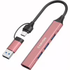 Концентратор Canyon hub DS-02 4in1 USB-A/C Pink (CNS-TDS02P) - Image 5