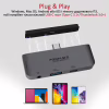 Концентратор Promate USB Hub 4 ports padhub-pro.grey (padhub-pro.grey) - Image 7
