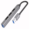 Концентратор HOCO USB to USB 3.0 + 3xUSB 2.0 metal gray (6931474765468) - Image 2