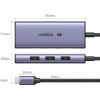 Концентратор UGREEN USB-C 4-in-1 3xUSB 3.0 + HDMI CM500 gray (50629) - Image 2