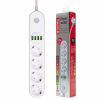 Мережевий фільтр живлення ColorWay CW-CHE44W, 4 розетки/4USB White 2M (CW-CHE44W) - Image 2