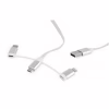 Дата кабель USB 2.0 AM to Lightning + Micro 5P + USB-C 1.0m Cablexpert (CC-USB2-AMLM32-1M-W) - Image 2