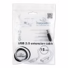 Дата кабель USB 2.0 AM/AF 0.15m Cablexpert (CCP-USB2-AMAF-0.15M) - Image 2