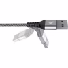 Дата кабель USB 2.0 AM to Micro 5P 1.0m Flex Gray Pixus (4897058531145) - Image 3
