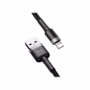 Дата кабель USB 2.0 AM to Lightning 0.5m Cafule 2.4A grey+black Baseus (CALKLF-AG1) - Image 3
