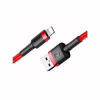 Дата кабель USB 2.0 AM to Lightning 1.0m Cafule 2.4A red+red Baseus (CALKLF-B09) - Image 3