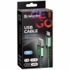 Дата кабель USB 2.0 AM to Micro 5P 1.0m USB08-03T green Defender (87804) - Image 3