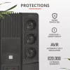 Пристрій безперебійного живлення Trust Maxxon 800VA UPS (23326_TRUST) - Image 7