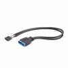 Кабель для передачі даних USB 2.0 to USB 3.0 0.15m Cablexpert (CC-U3U2-01) - Image 2