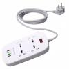 Мережевий фільтр живлення ColorWay 4 розетки/4USB White 1.8м (1QC3.0 + 3 AUTO ID) (CW-CHU44QW) - Image 2