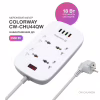 Мережевий фільтр живлення ColorWay 4 розетки/4USB White 1.8м (1QC3.0 + 3 AUTO ID) (CW-CHU44QW) - Image 6